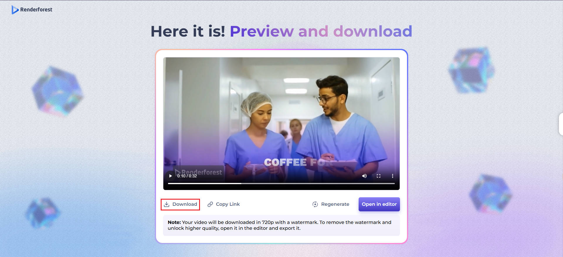 Vídeo realista gerado por IA