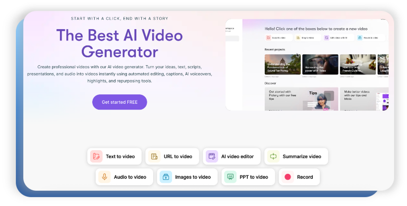 Pictory AI video generator