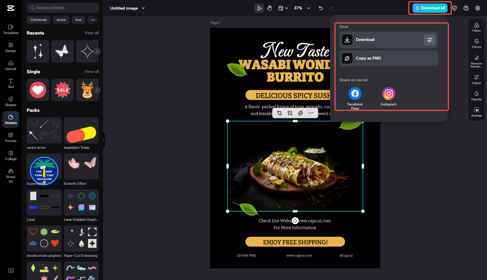 Download the finished poster