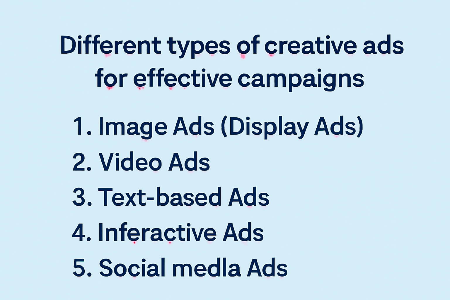 Types of ad creatives