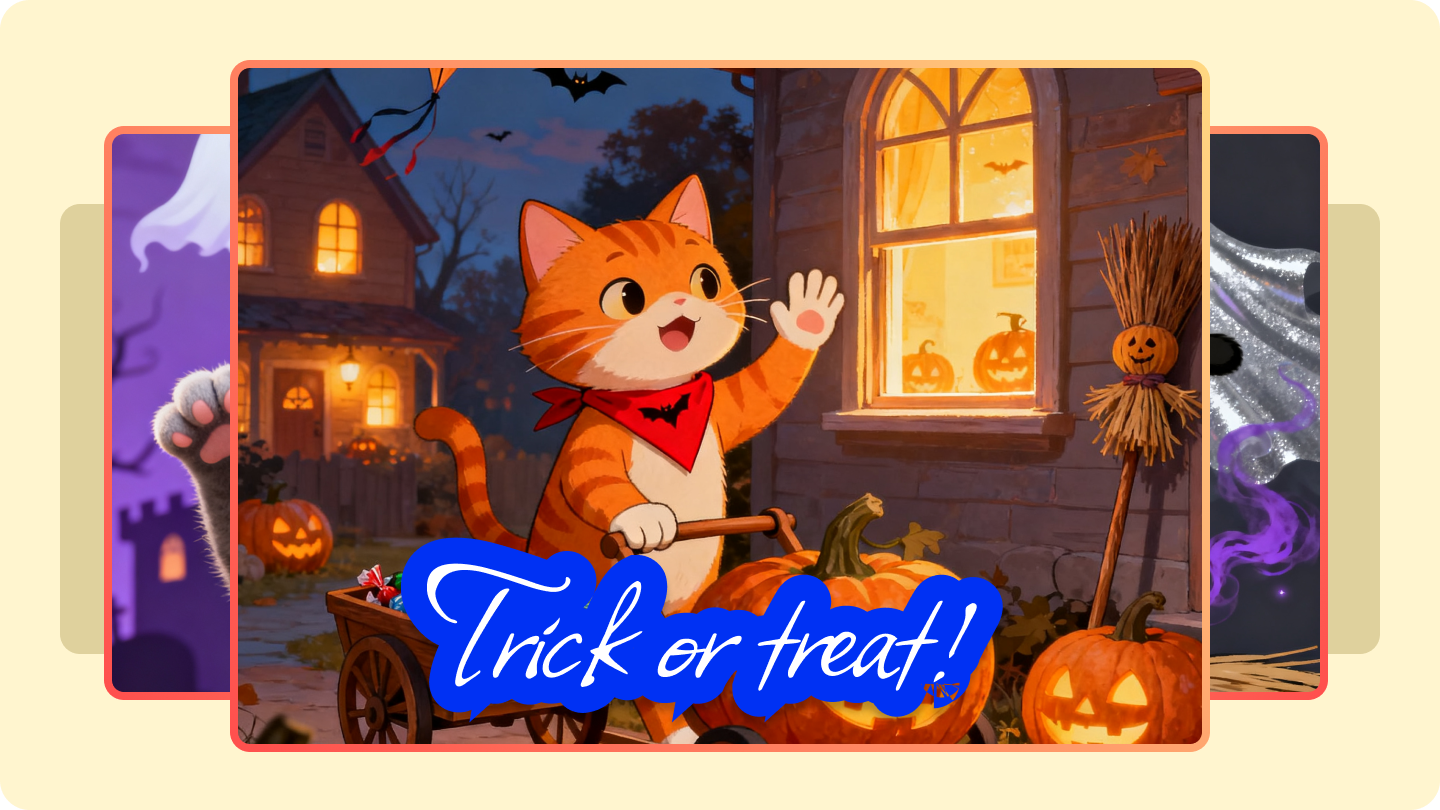 cat halloween meme
