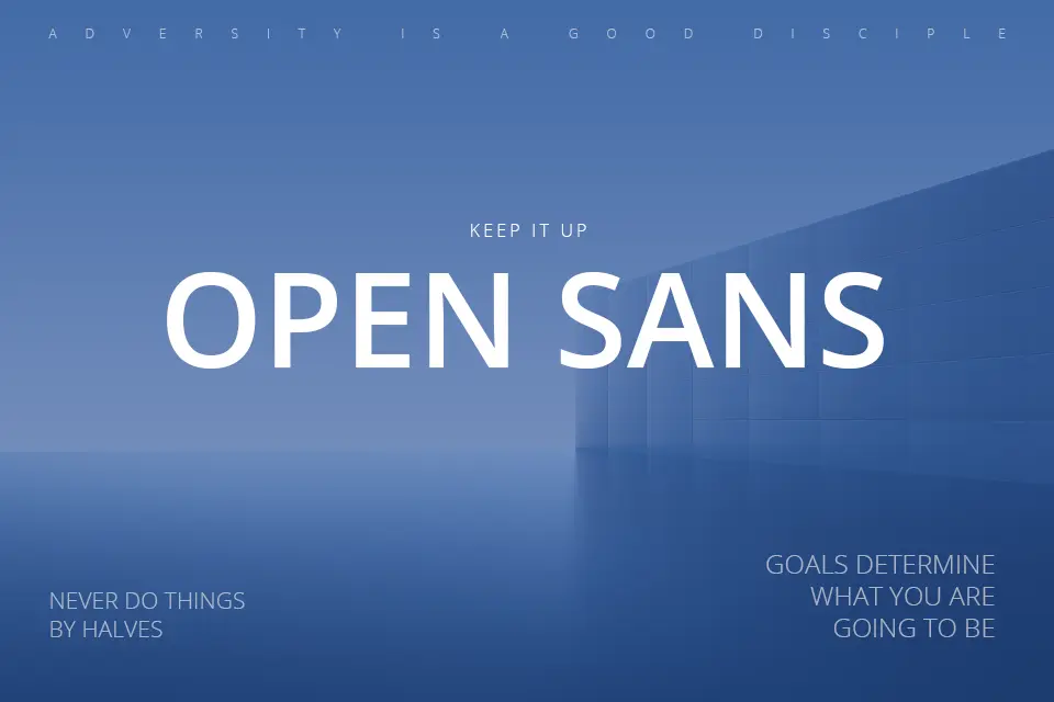 What is the Open Sans font
