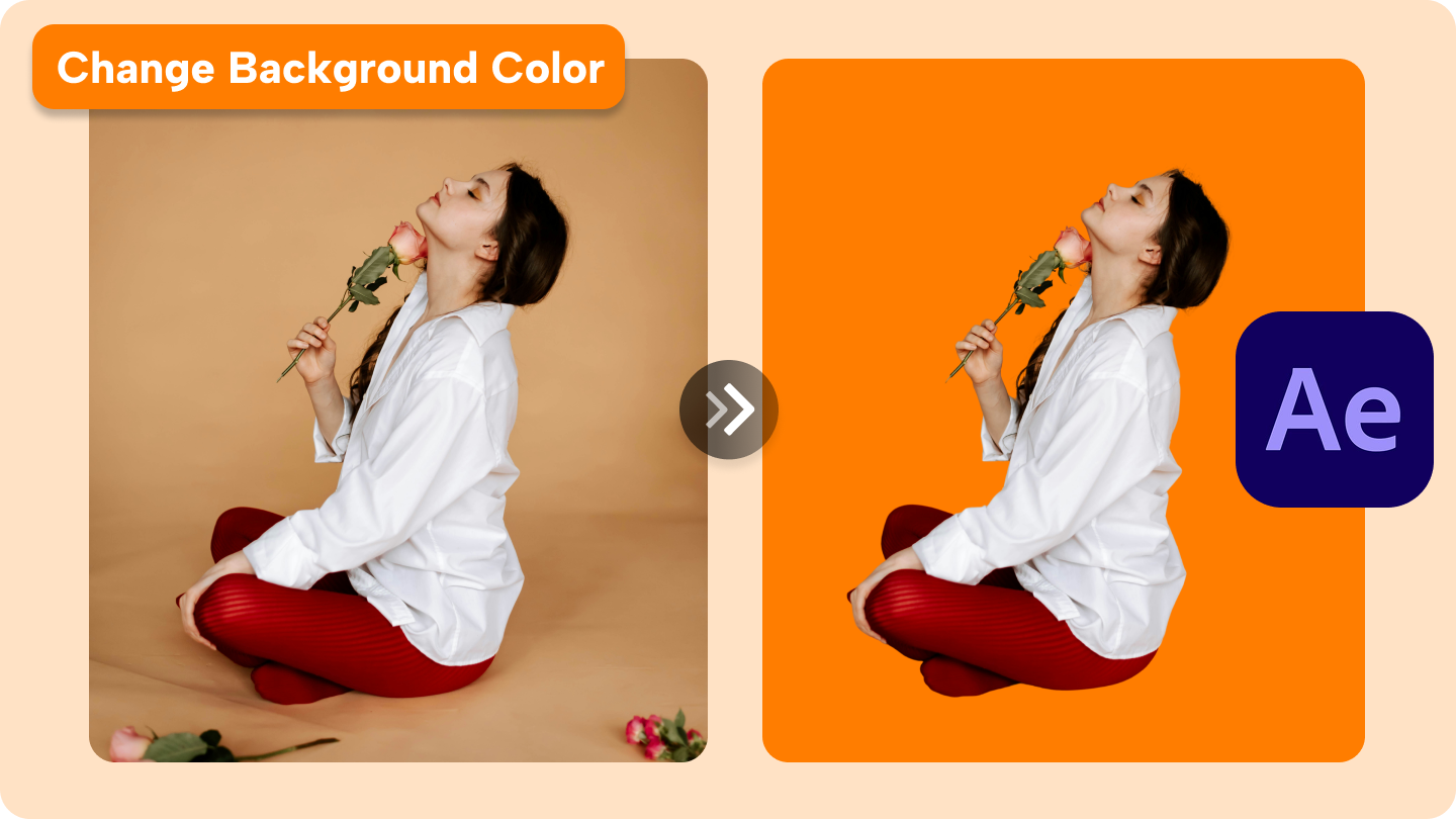 after effects background color change