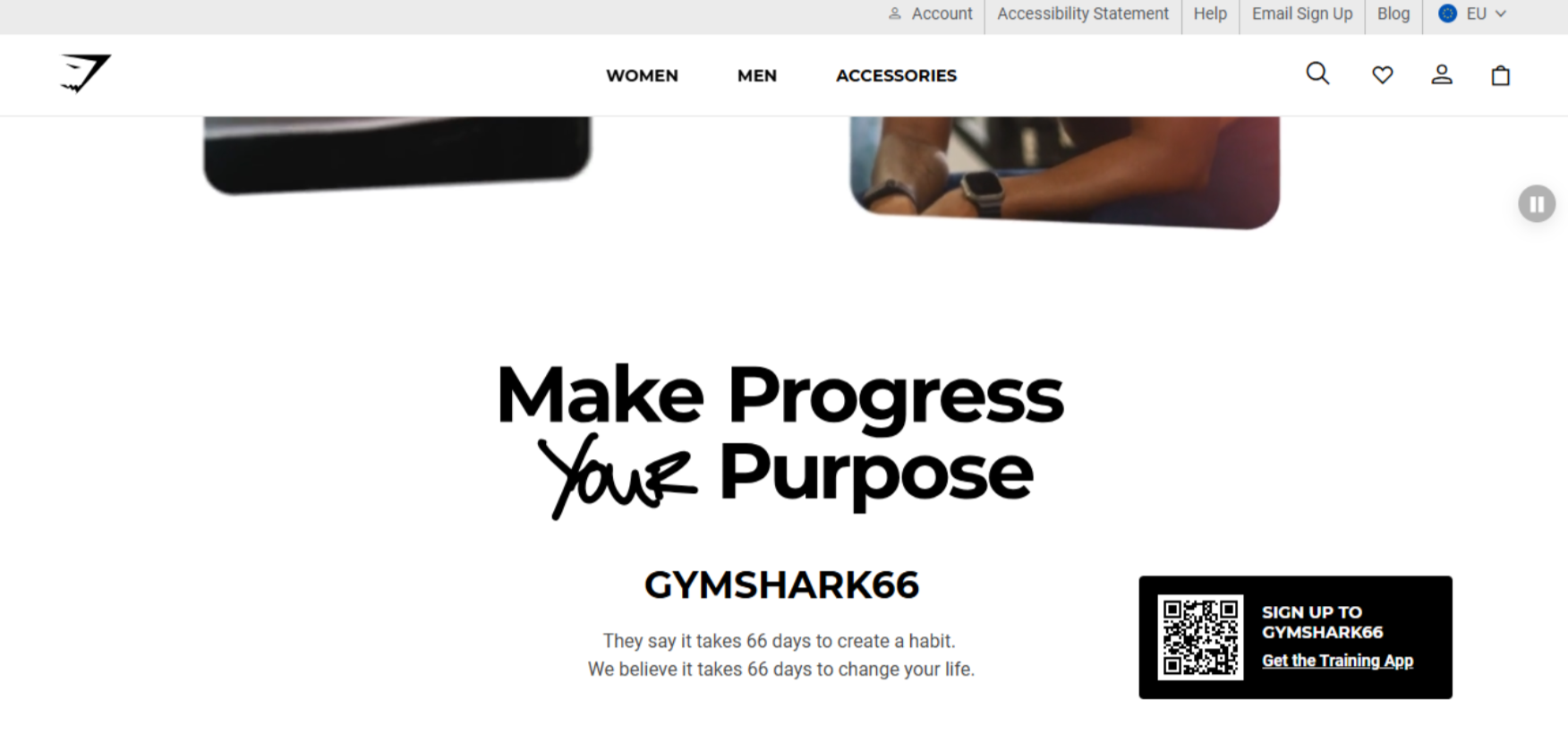 Gymshark - 66 Days: Change Your Life campaign