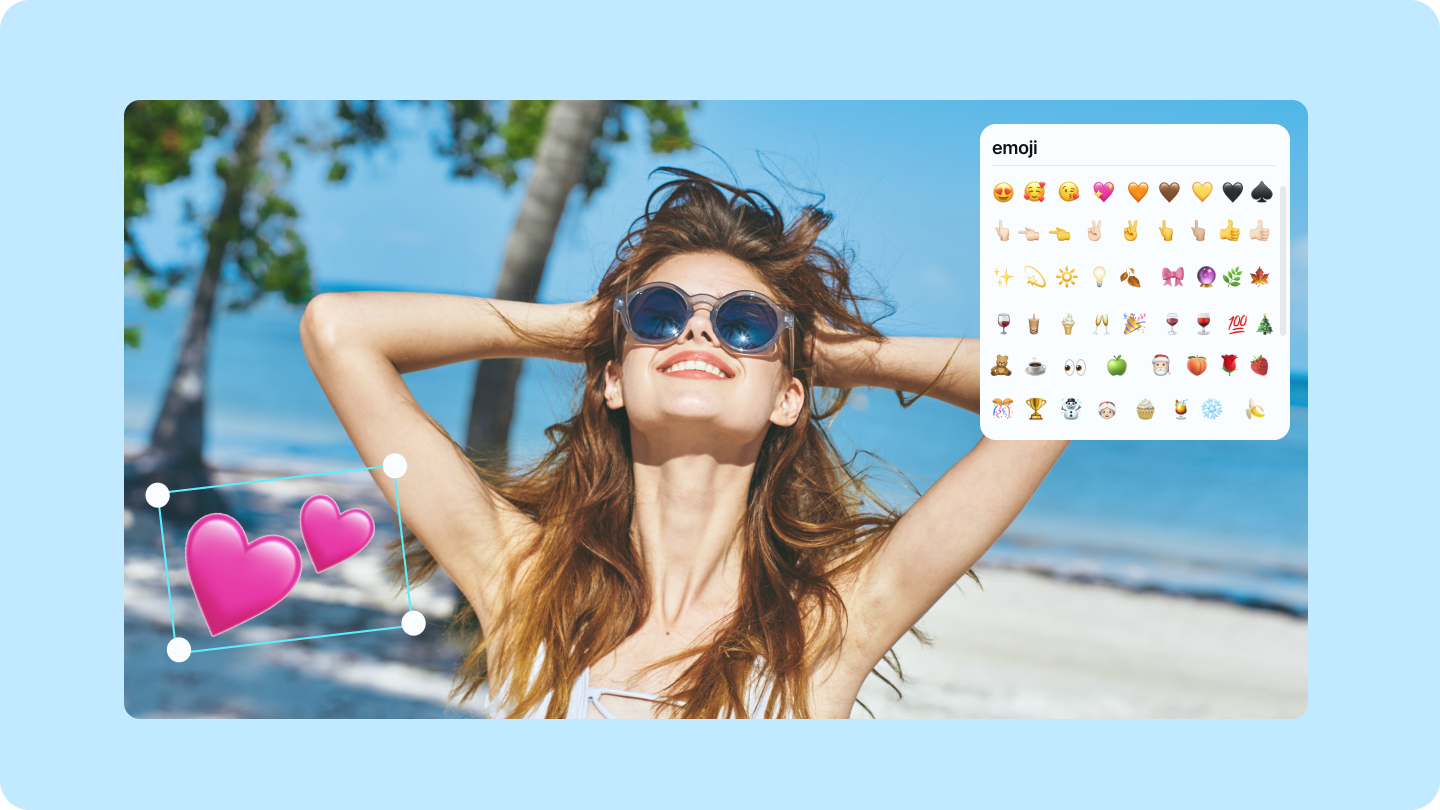 tambahkan emoji ke foto