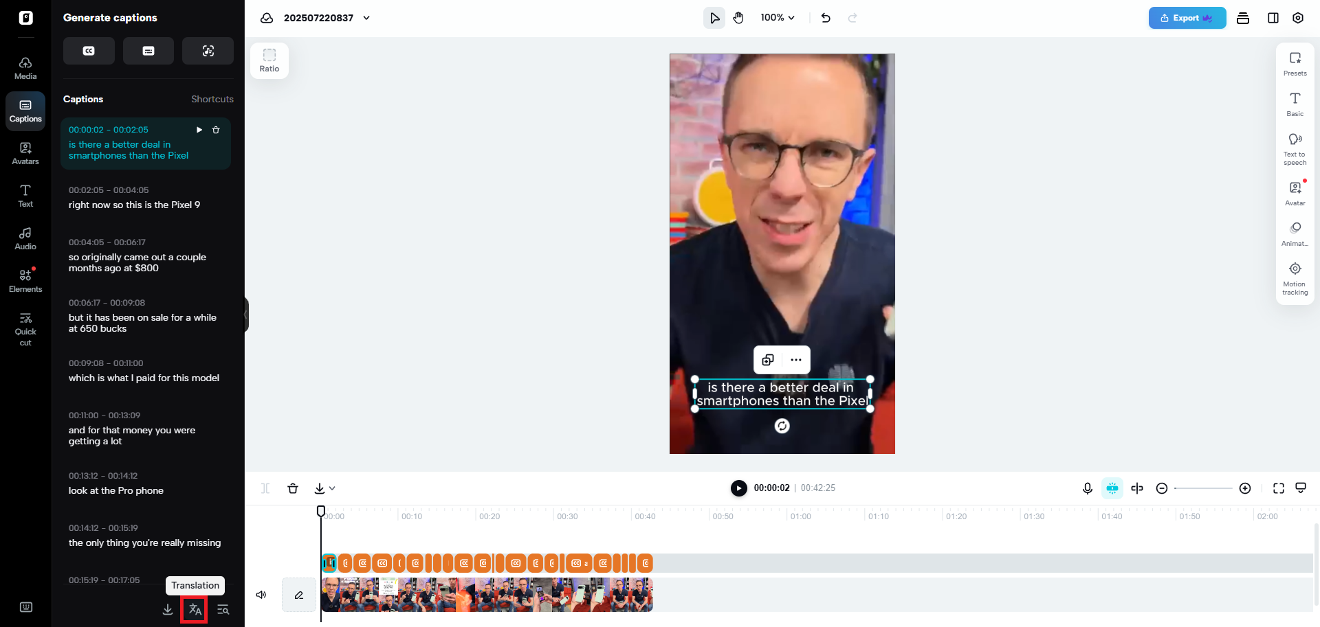 Traduzca sus subtítulos