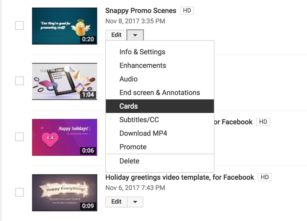 Choose your video