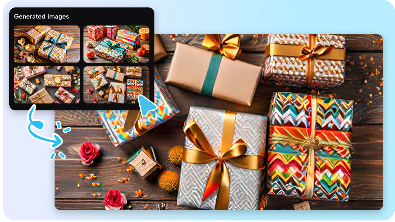 Generate unique gift packaging concepts with AI