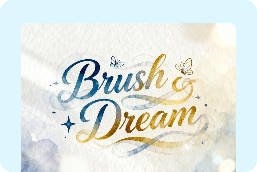 Create calligraphy texts for branding logos