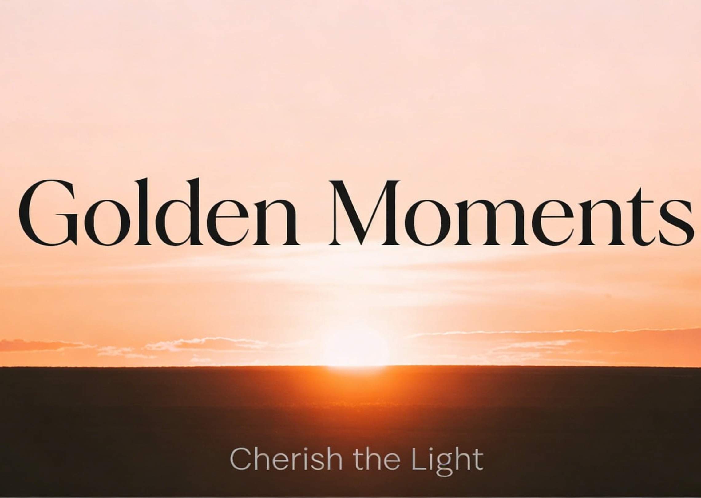 Generate a time-based poster capturing a moment like sunrise or sunset