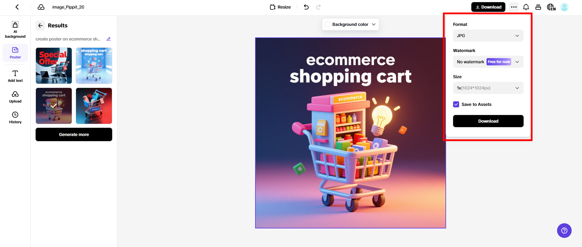 Finalize and export your draft