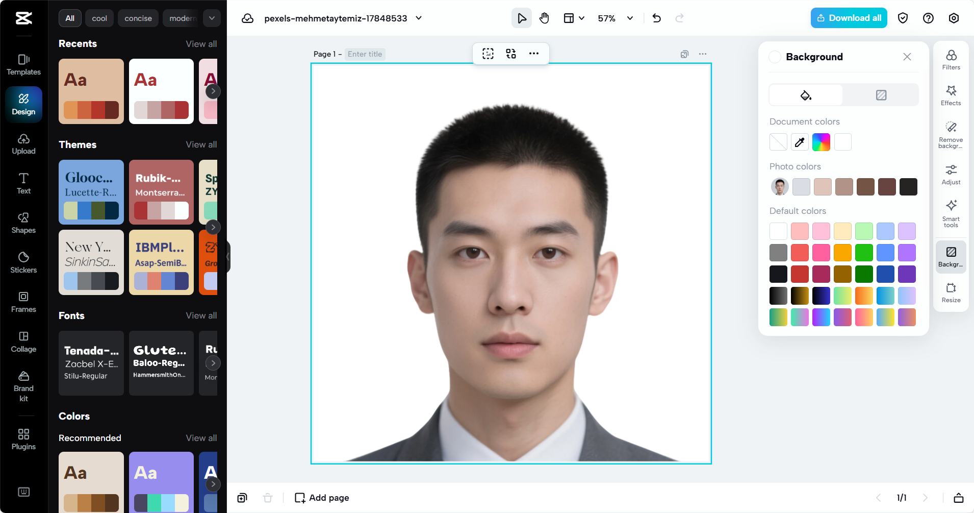CapCut Web interface