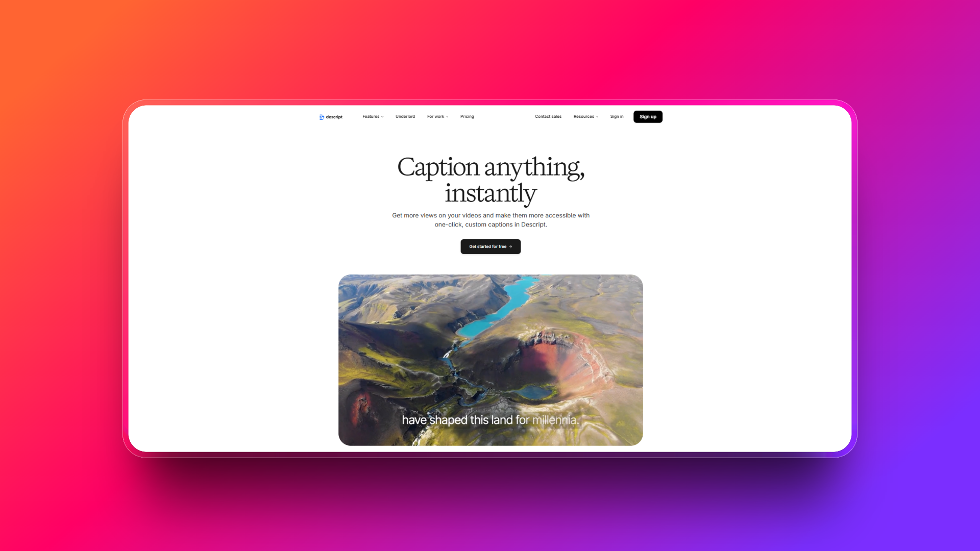 Closed captions by Descript