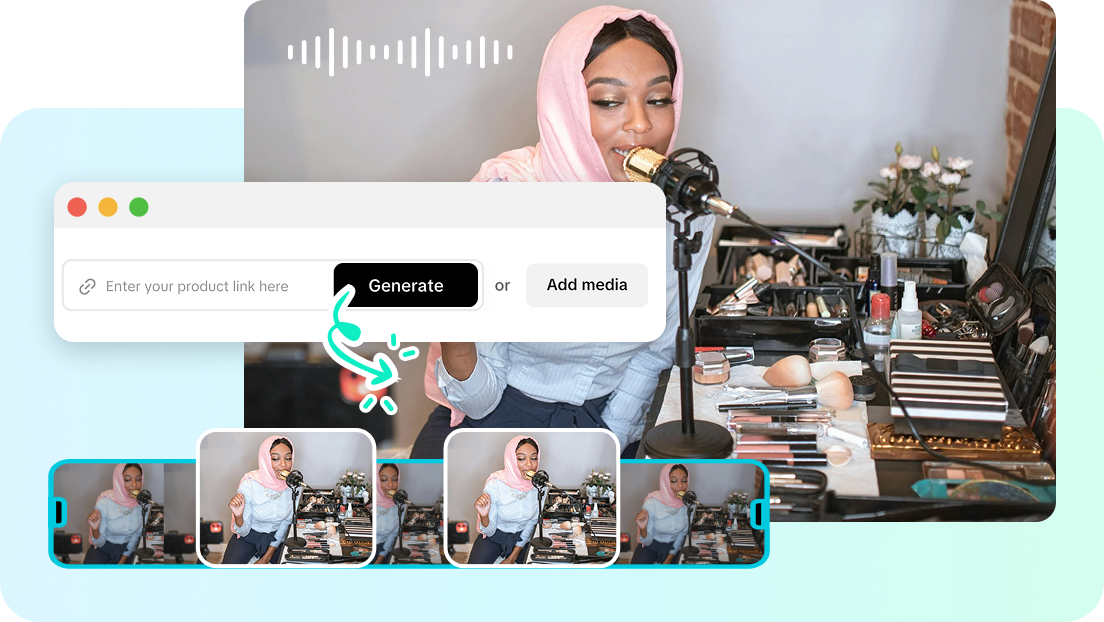 Instant video compilation creation with one click