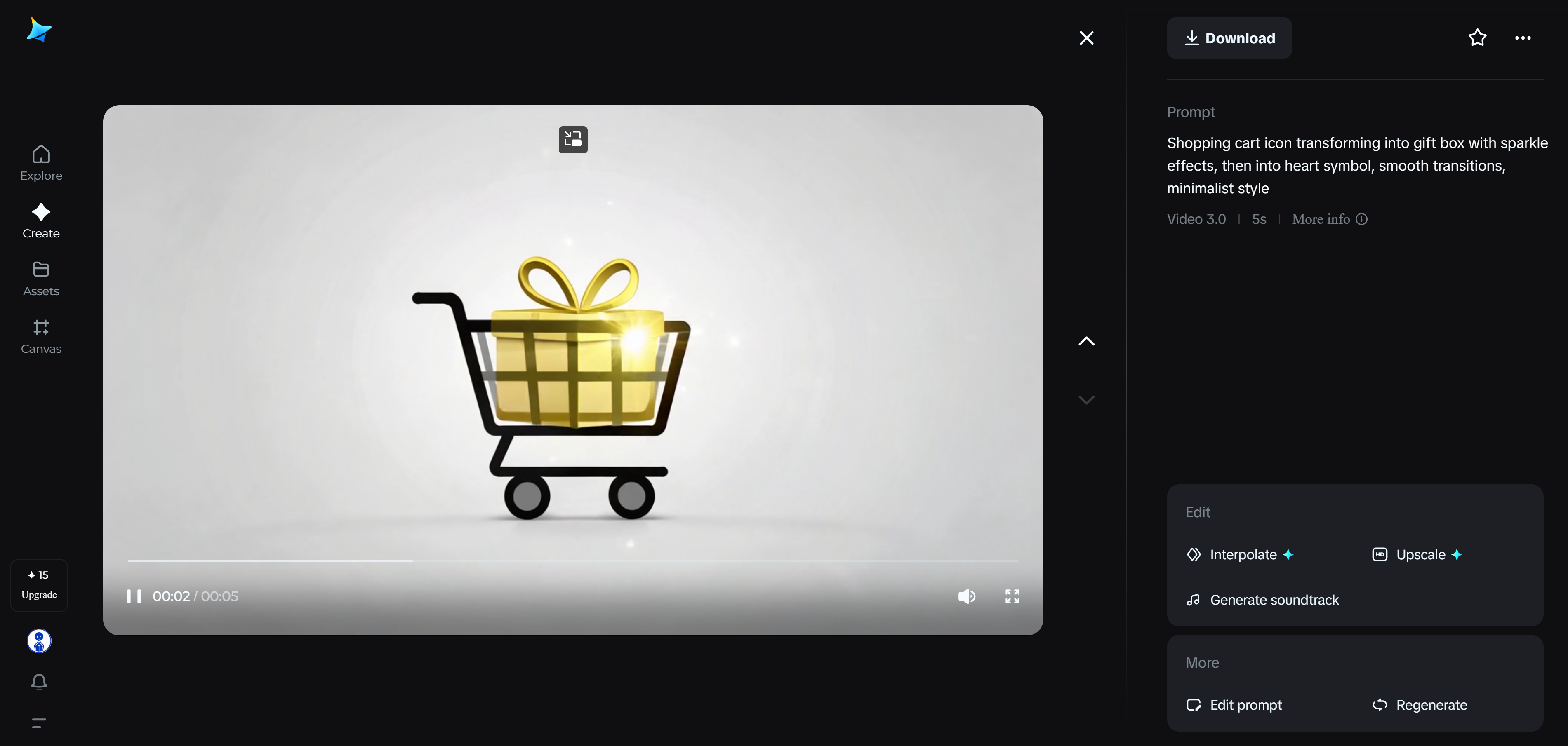 Icon animation sequences