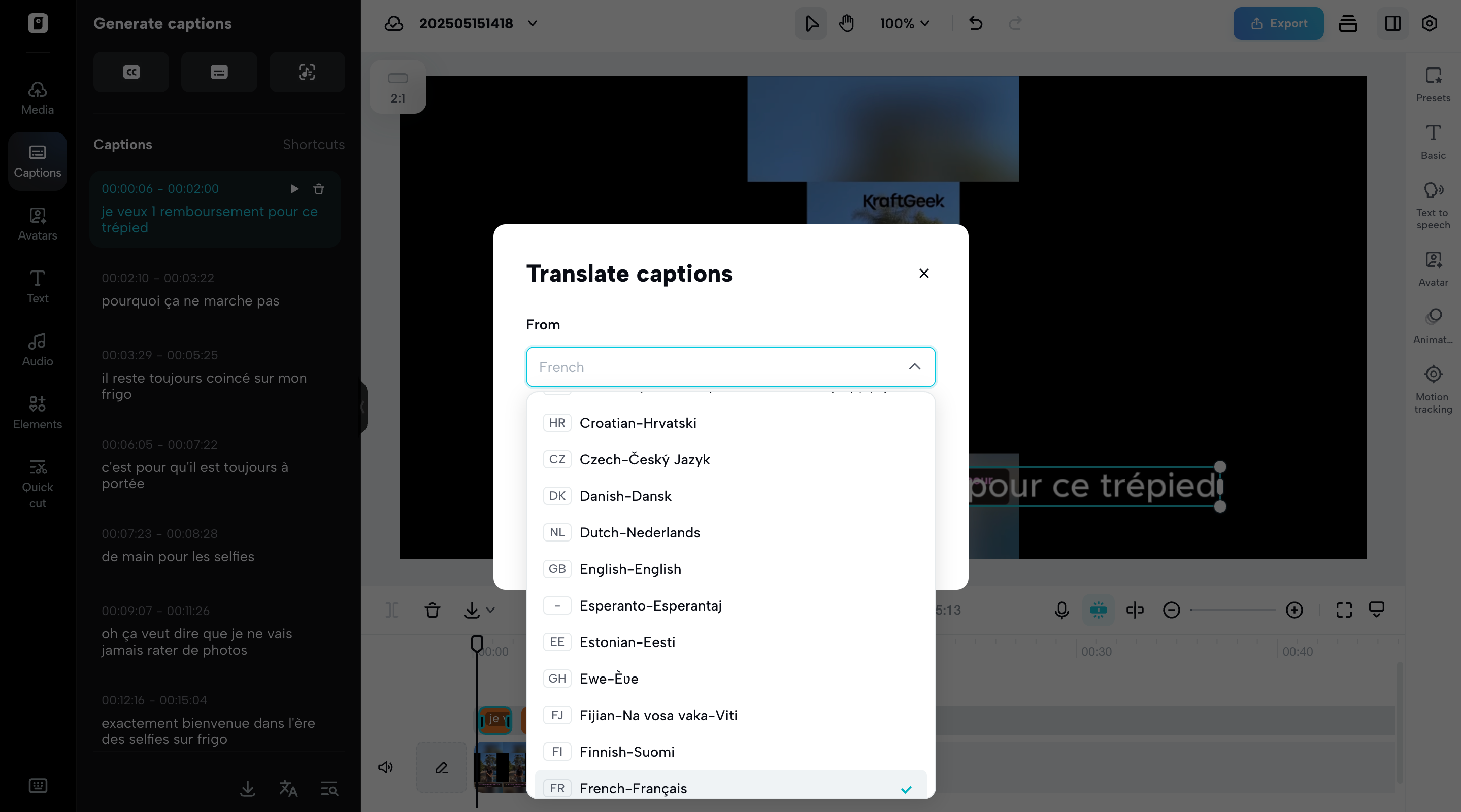 Multilingual support