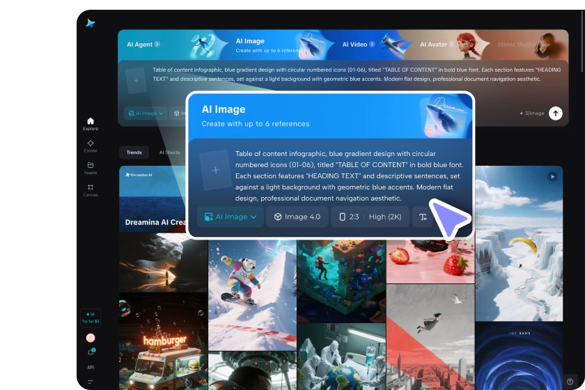 Enter prompts or upload existing business graphics