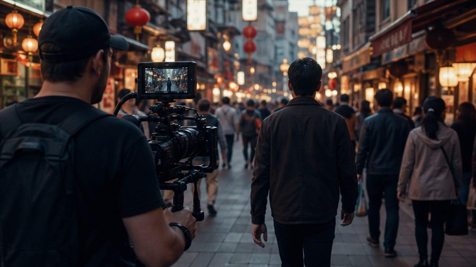 Tracking Shot AI Video Generator mobile hero image