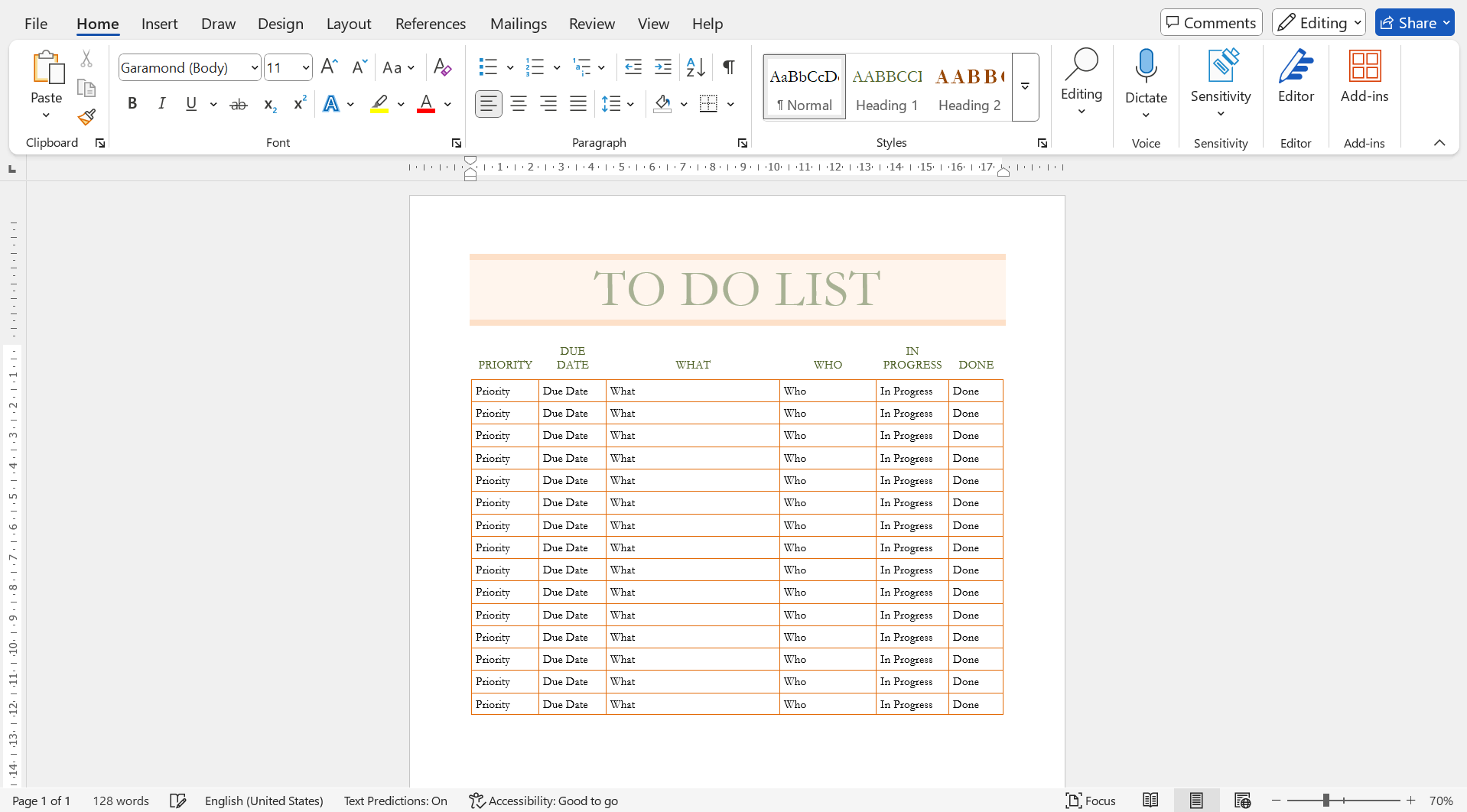 Come creare una lista di cose da fare con Word