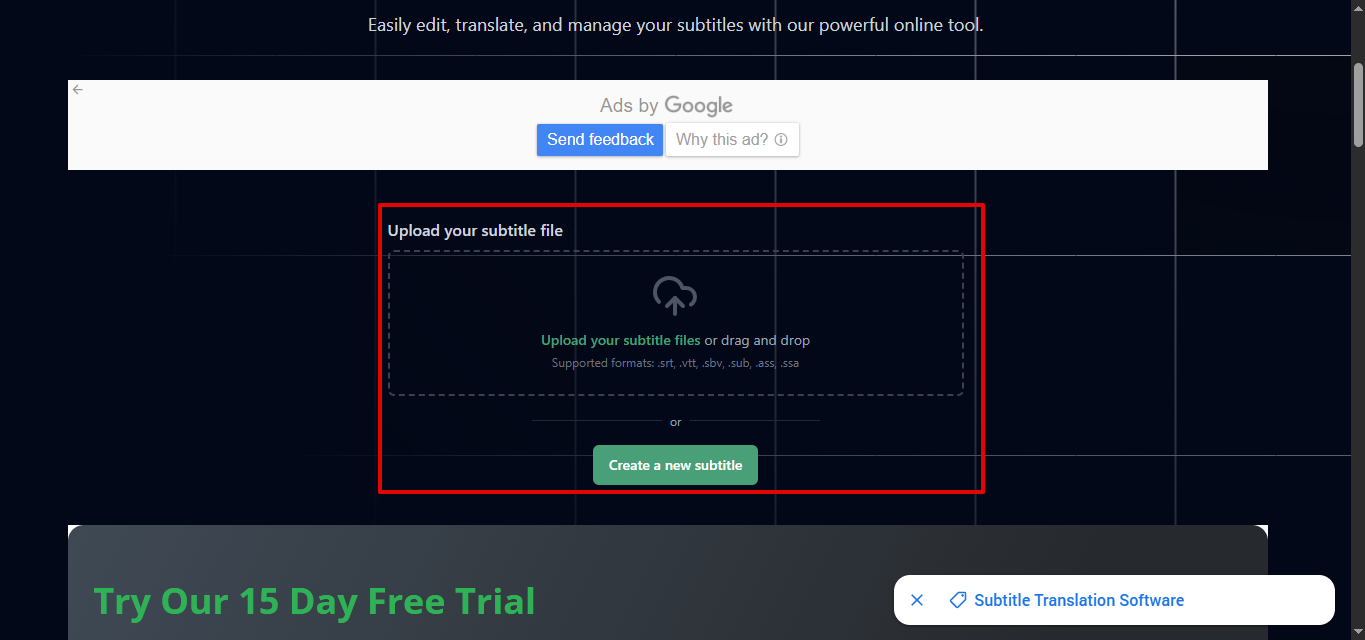 Edit Sub Online Subtitle Translator and Editor