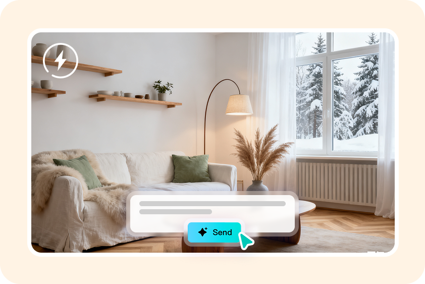 Economize tempo e dinheiro usando o gerador de design com IA.