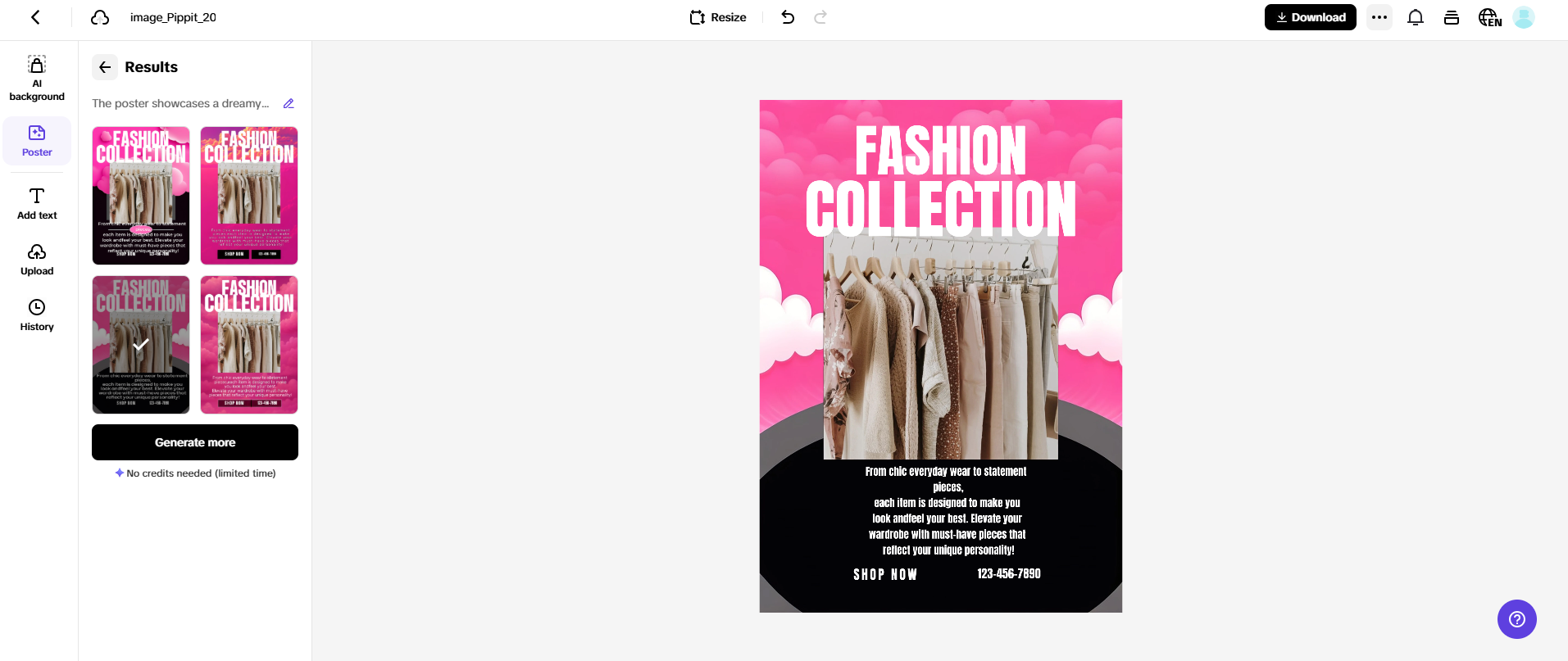 Customize your poster