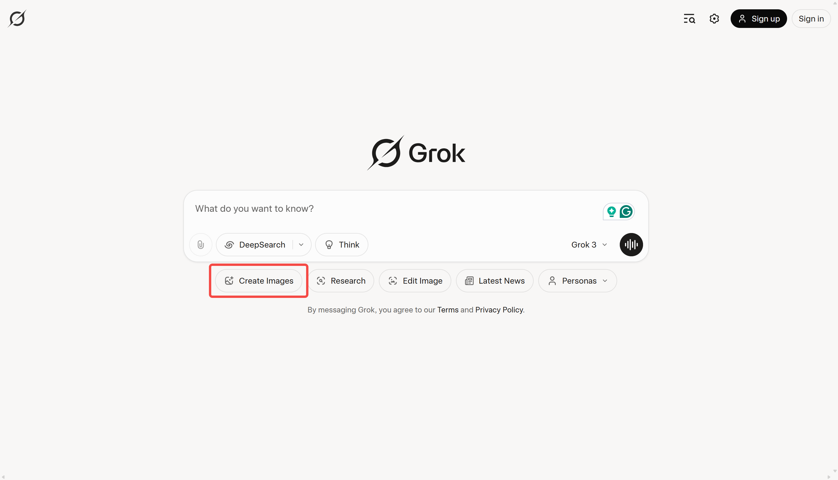การเข้าถึงตัวสร้างภาพ Grok AI