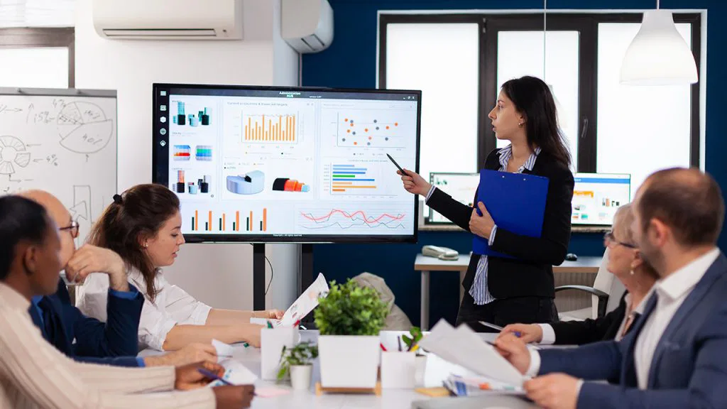 Apresentação de slides de negócios