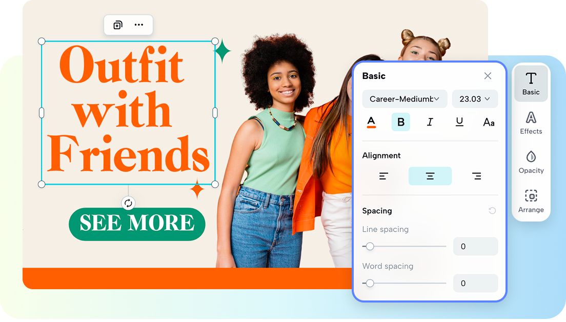 Instant bold styling for standout text