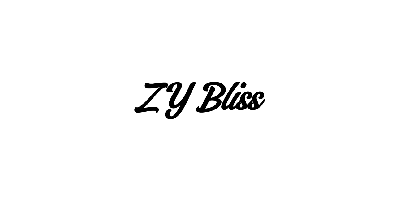 T-shirt font - zy bliss