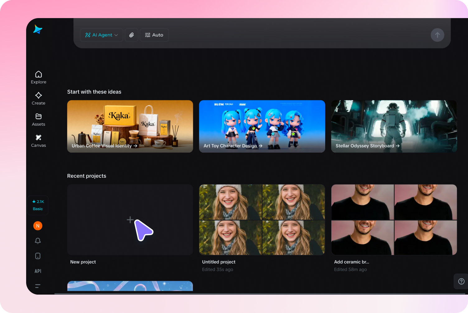 Upload image in Dreamina for face blur editing