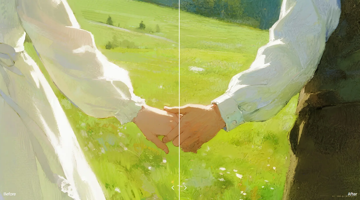 Creative upscale in Dreamina