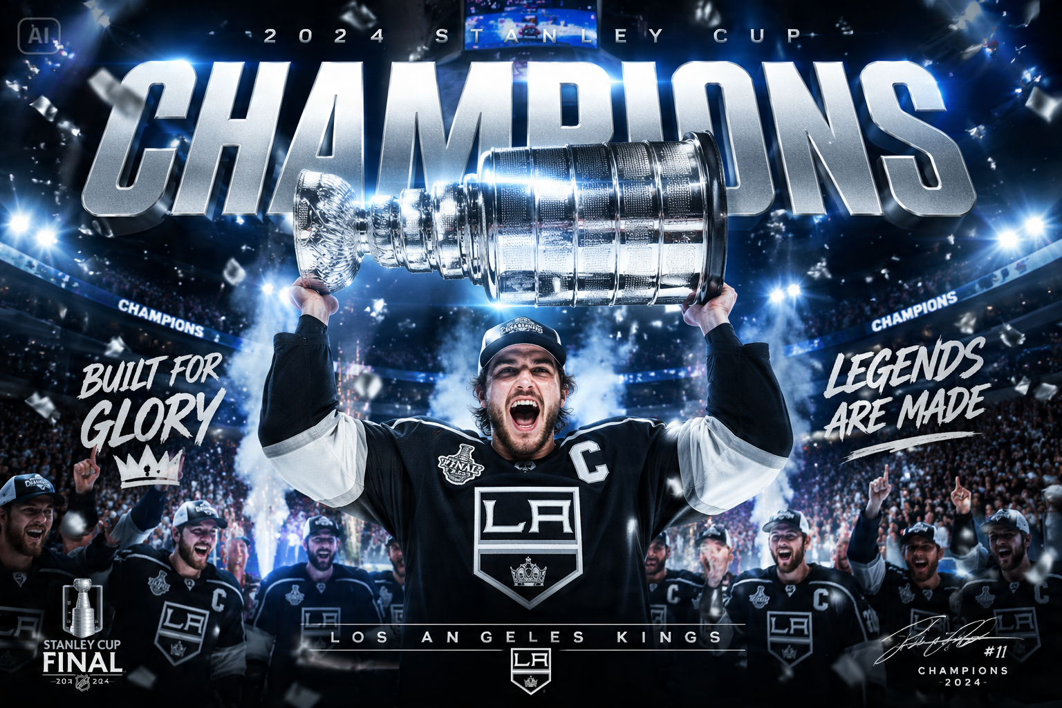 AI Hockey Poster prompt