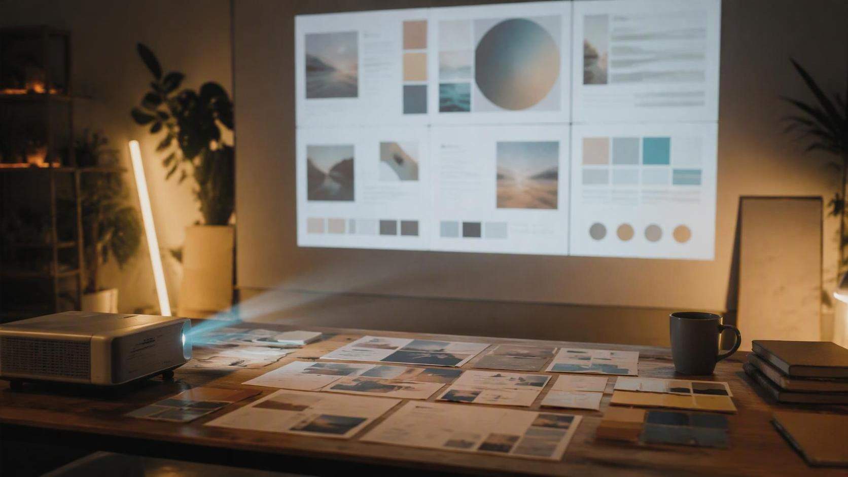 16: 9 filmische Original-Präsentationsvorlage visuell für Dreamina, Szene 1.