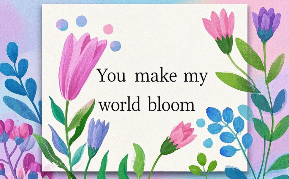 Floral card