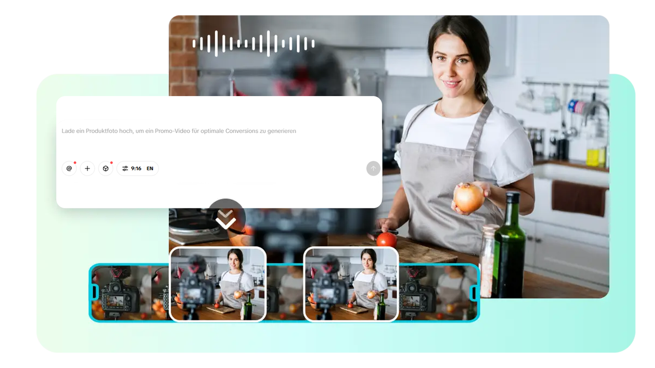 Generieren Sie sofort lebendige Videos aus Produktlinks