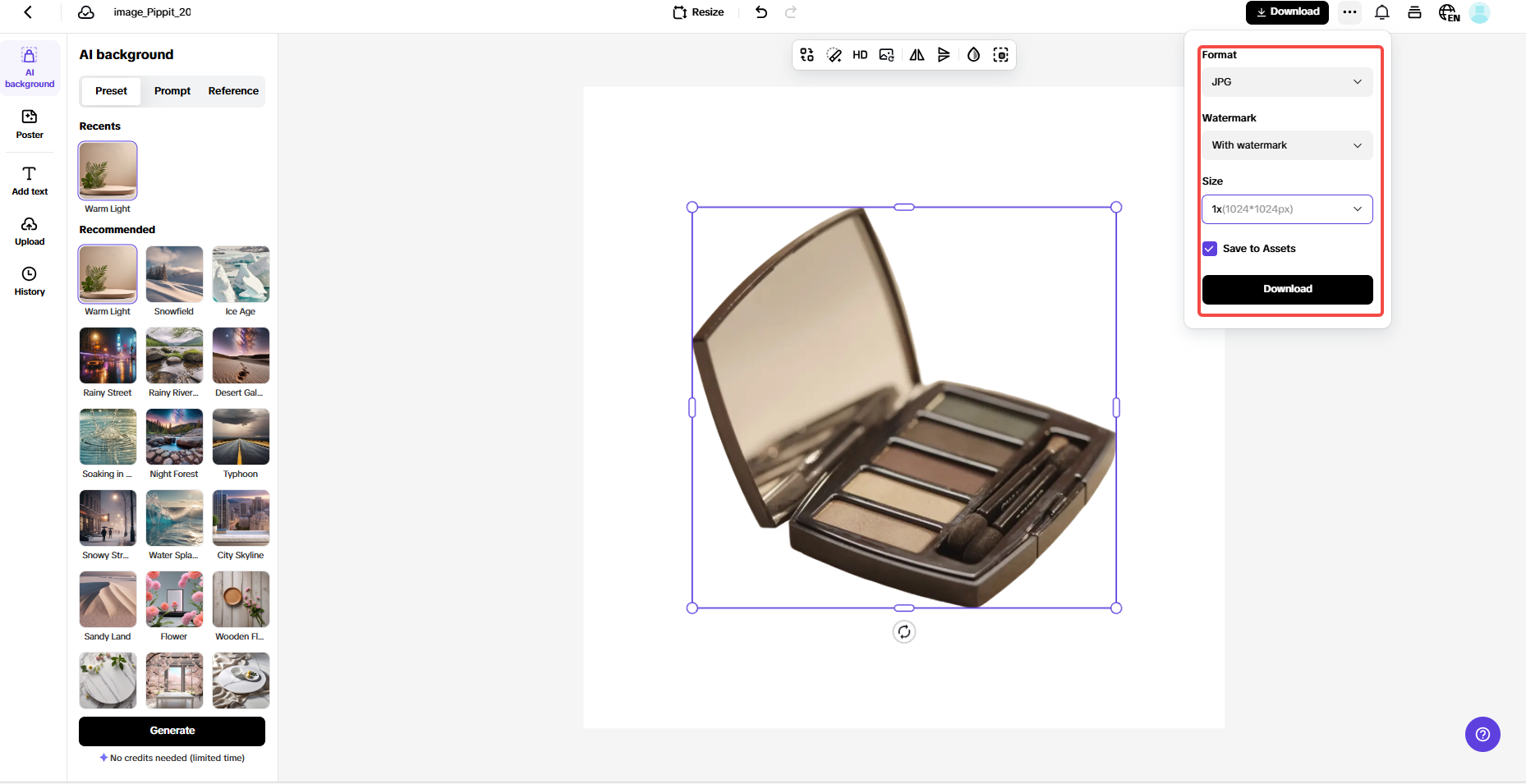 Download your images