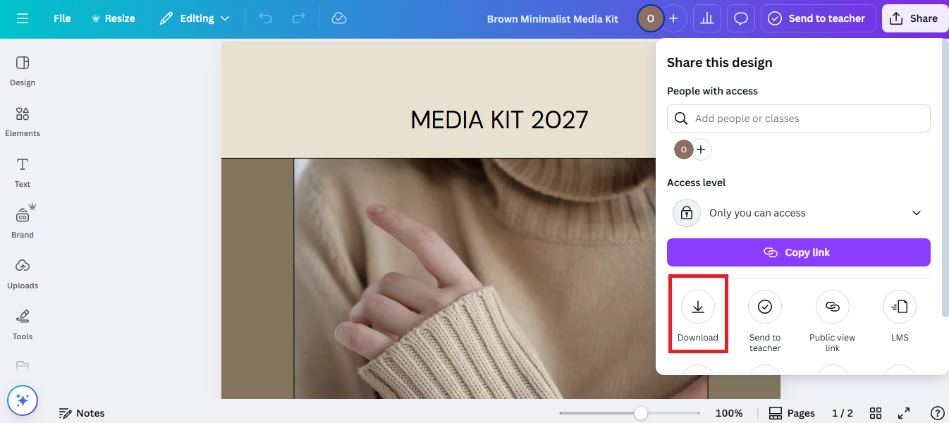 creator media kit