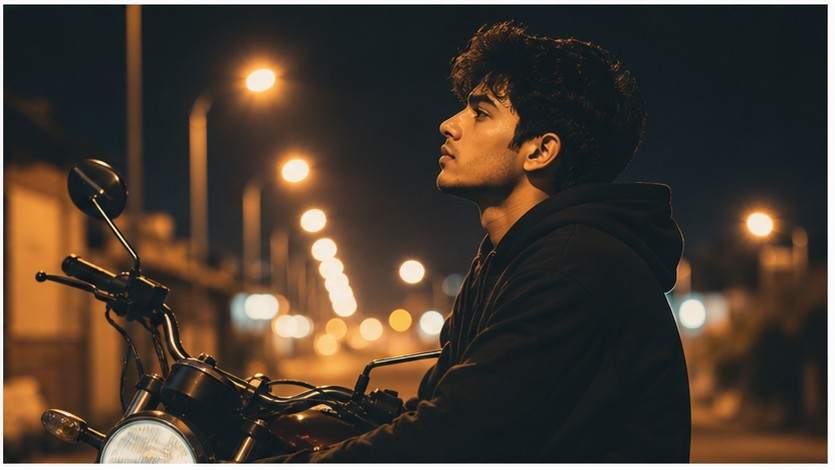 Dört Çerçeve Erkek Sinematik Fotoğraf Düzenleme İstemleri örnek 4