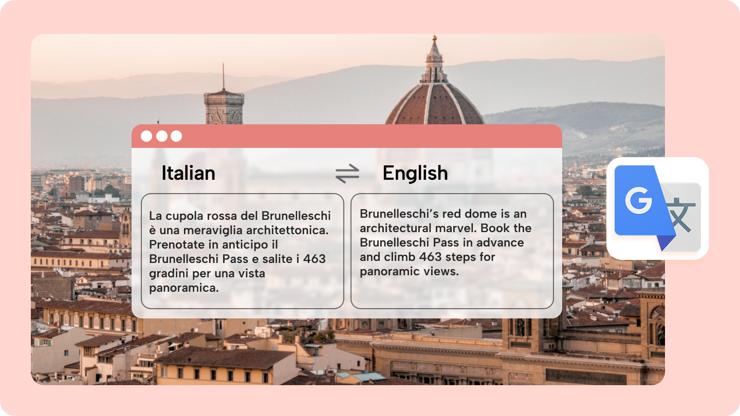 google translate italian to english