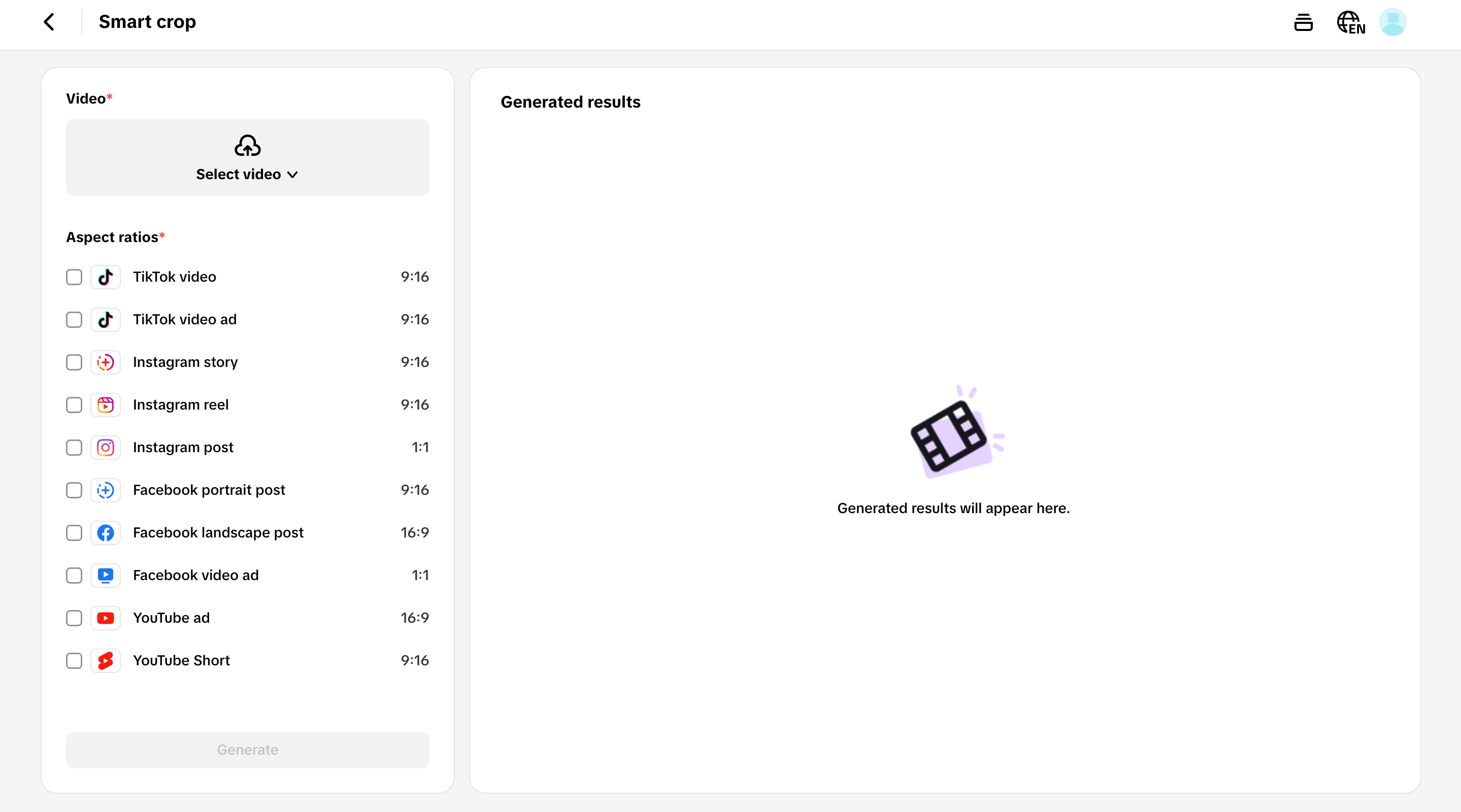 Versatile aspect ratios