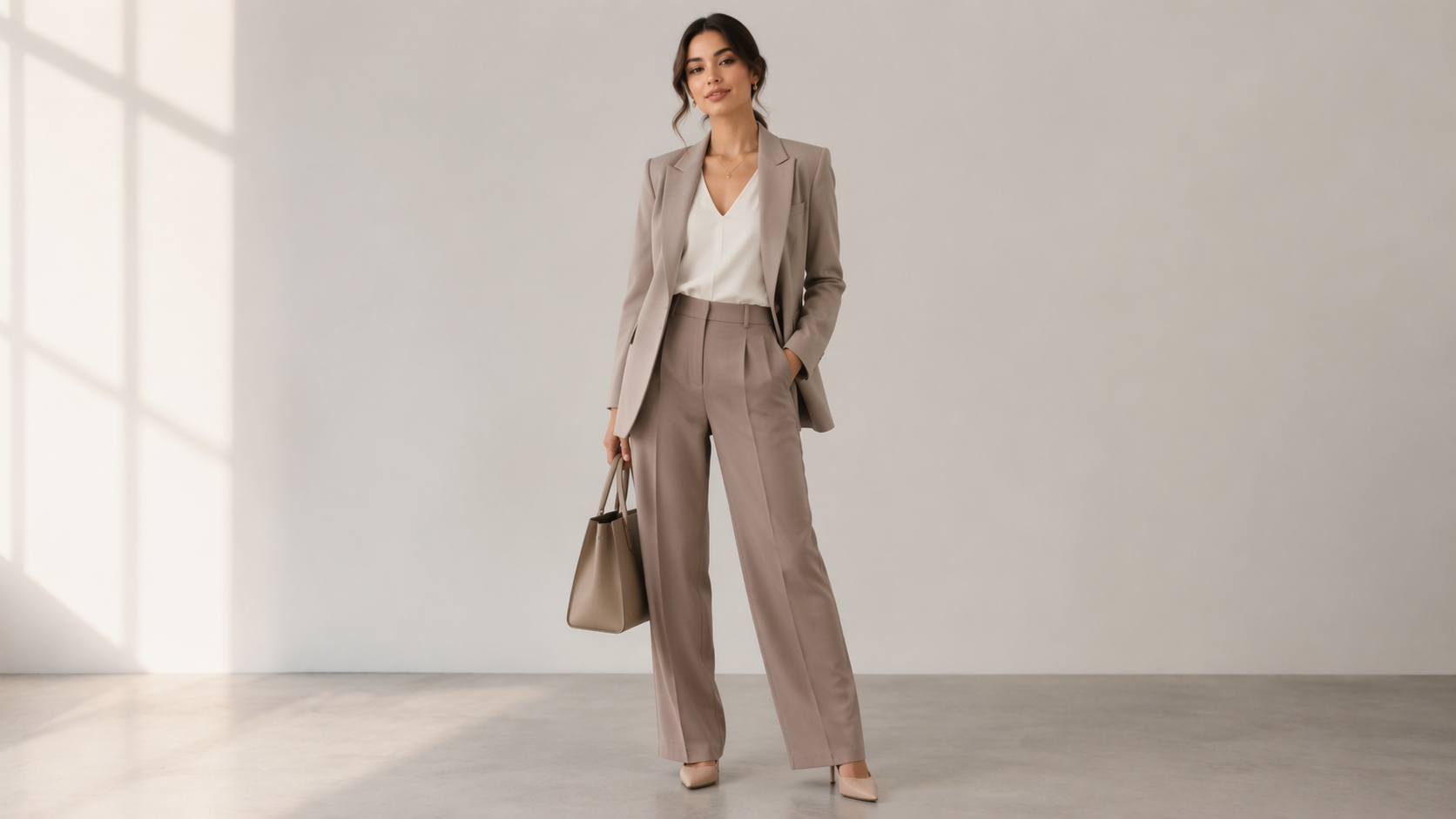 Dreamina vestito prova il prompt esempio 2: vestito da ufficio chic risultato prompt