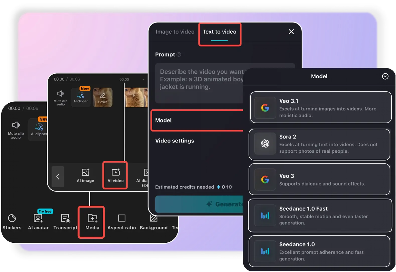 Generate Videos on Mobile Anytime