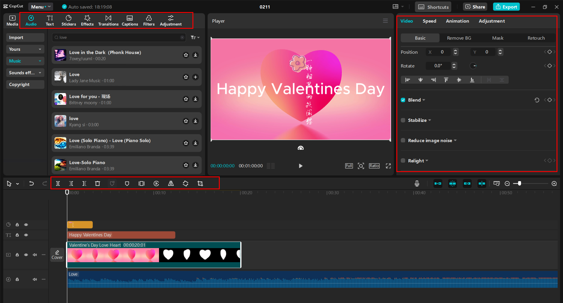 The interface of the CapCut desktop video editor - editing YouTube videos for better SEO
