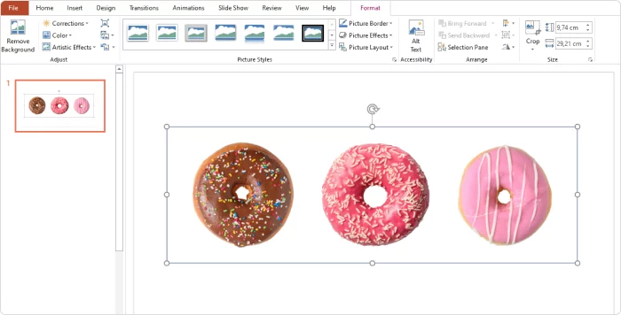 Select the background to make transparent