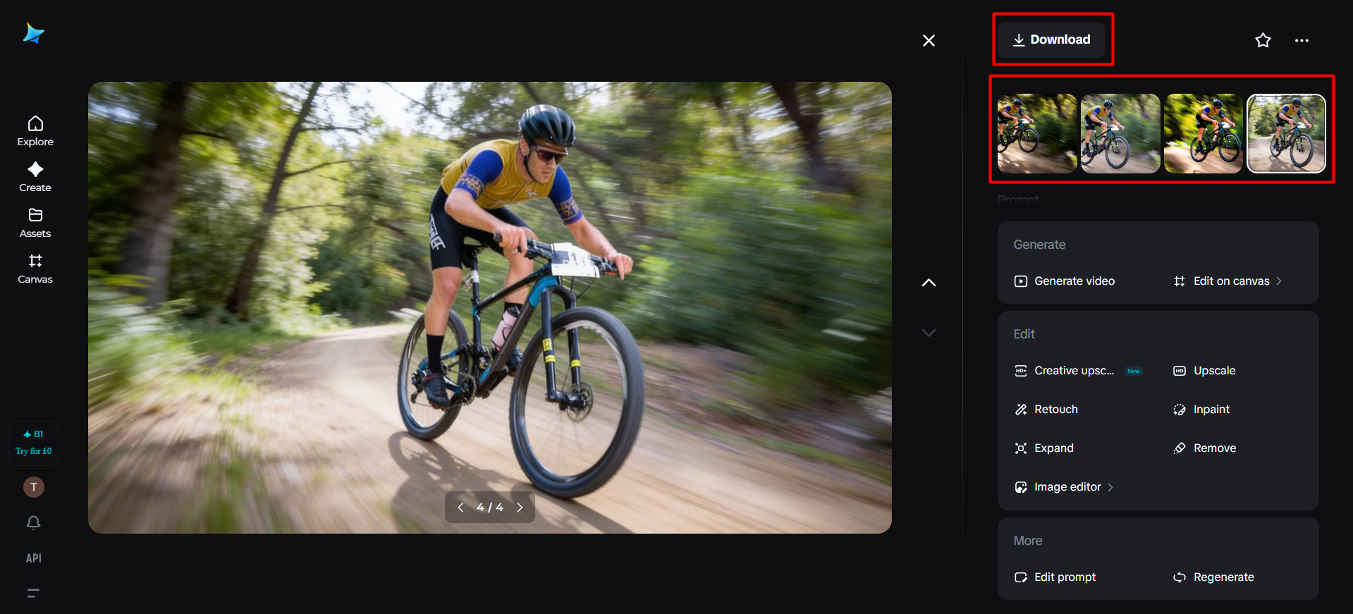 Muat turun imej anda