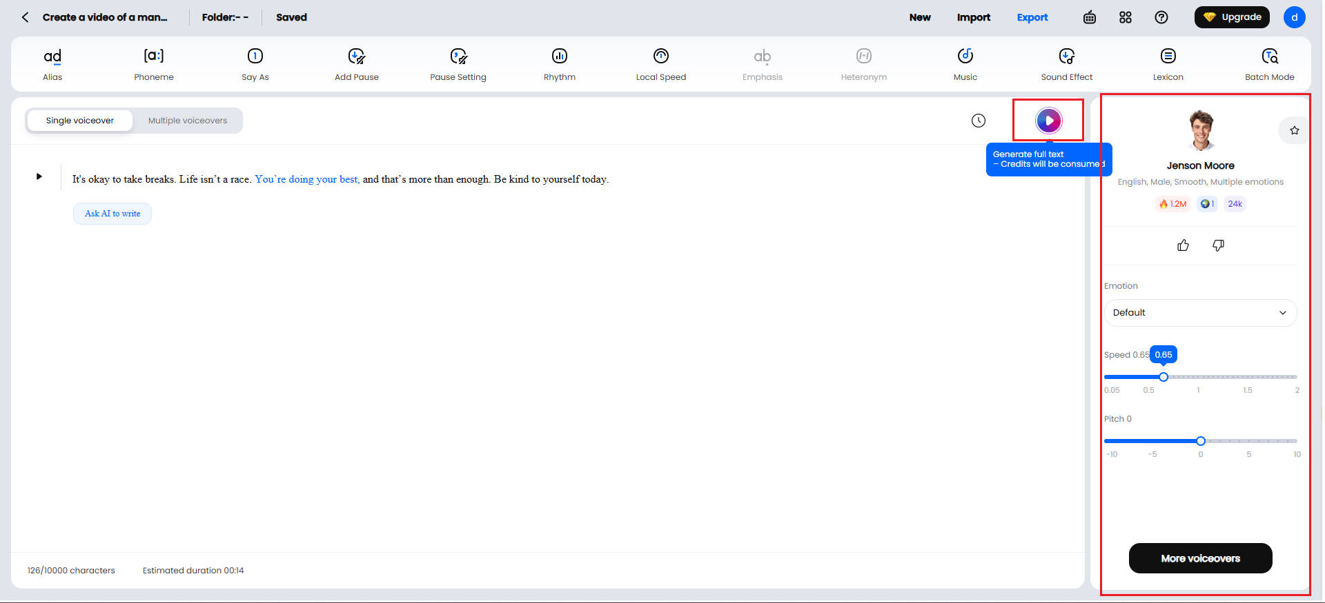 dupdub ai text to speech
