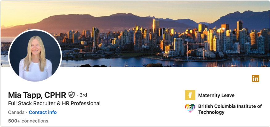 Professional city skyline LinkedIn banner