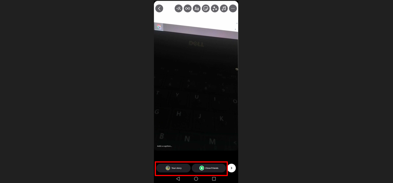 Chia sẻ vòng lặp video lên Instagram Story