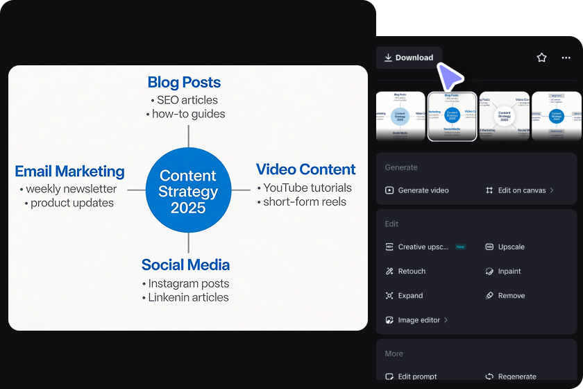 Preview, refine, and download your diagram